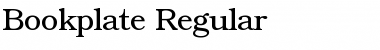 Download Bookplate Regular Font Title Preview