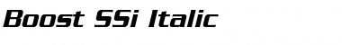 Download Boost SSi Italic Font Title Preview