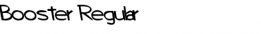 Download Booster Regular Font Title Preview