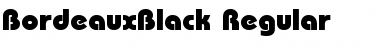 Download BordeauxBlack normal Font Title Preview