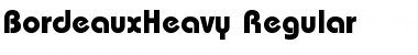 Download BordeauxHeavy normal Font Title Preview