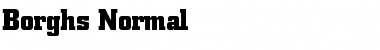 Download Borghs Normal Font Title Preview