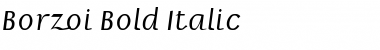 Download Borzoi Bold Italic Font Title Preview