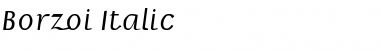 Download Borzoi Italic Font Title Preview
