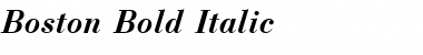 Download Boston Bold Italic Font Title Preview