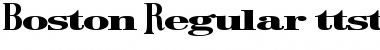 Download Boston Regular Font Title Preview