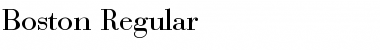Download Boston Regular Font Title Preview