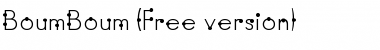 Download BoumBoum (Free version) Regular Font Title Preview