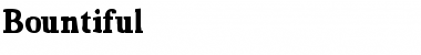 Download Bountiful Bold Font Title Preview
