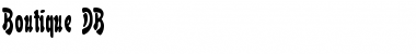 Download Boutique DB Medium Font Title Preview