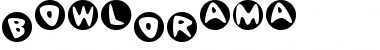 Download BowlORama Regular Font Title Preview