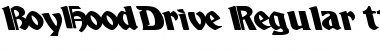Download BoyHoodDrive Regular Font Title Preview