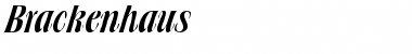 Download Brackenhaus Regular Font Title Preview