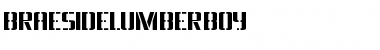 Download BraesideLumberboy Regular Font Title Preview
