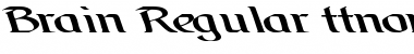 Download Brain Regular Font Title Preview