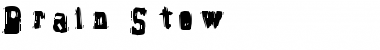 Download Brain Stew Regular Font Title Preview