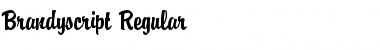 Download Brandyscript Regular Font Title Preview