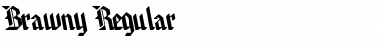 Download Brawny Regular Font Title Preview