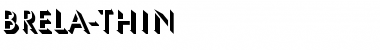 Download Brela-Thin Regular Font Title Preview