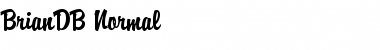 Download BrianDB Normal Font Title Preview