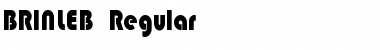 Download BRINLEB Regular Font Title Preview