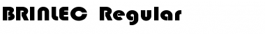 Download BRINLEC Regular Font Title Preview
