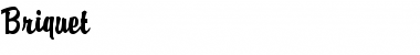 Download Briquet Regular Font Title Preview