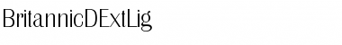 Download BritannicDExtLig Regular Font Title Preview