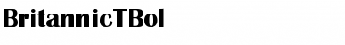 Download BritannicTBol Regular Font Title Preview
