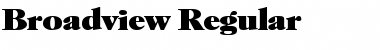 Download Broadview Regular Font Title Preview
