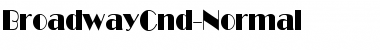 Download BroadwayCnd-Normal Regular Font Title Preview