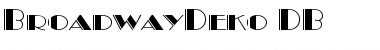 Download BroadwayDeko DB Medium Font Title Preview