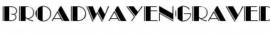 Download BroadwayEngraved Regular Font Title Preview
