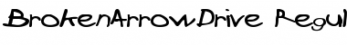 Download BrokenArrowDrive Regular Font Title Preview