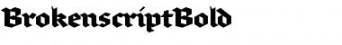 Download BrokenscriptBold Regular Font Title Preview