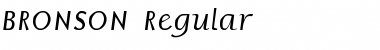 Download BRONSON Regular Font Title Preview