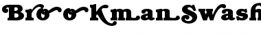 Download BrookmanSwash Bold Font Title Preview