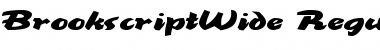 Download BrookscriptWide Regular Font Title Preview