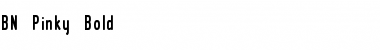 Download BN Pinky Bold Regular Font Title Preview