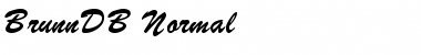 Download BrunnDB Normal Font Title Preview