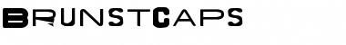 Download BrunstCaps Regular Font Title Preview