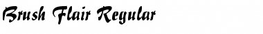 Download Brush Flair Regular Font Title Preview