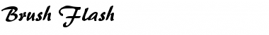 Download Brush Flash Regular Font Title Preview