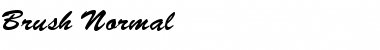 Download Brush Normal Font Title Preview