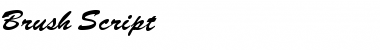 Download Brush Script Regular Font Title Preview