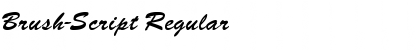 Download Brush-Script Regular Font Title Preview