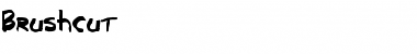 Download Brushcut Regular Font Title Preview