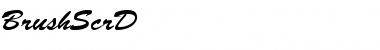 Download BrushScrD Regular Font Title Preview
