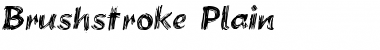 Download Brushstroke Plain Plain Font Title Preview