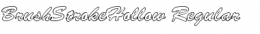Download BrushStrokeHollow normal Font Title Preview